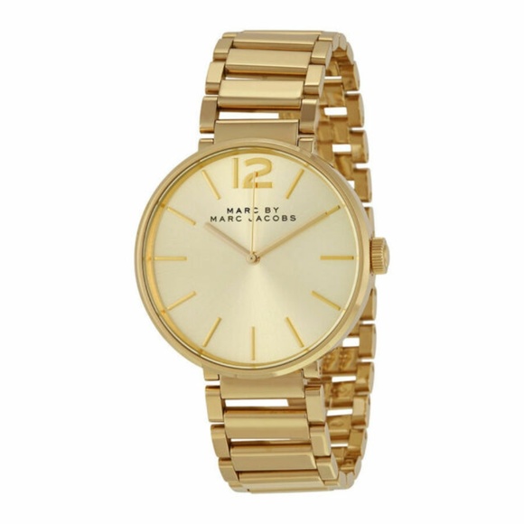 Marc By Marc Jacobs Accessories - MARC BY MARC JACOBS Peggy Gold Sunray Dial Watch